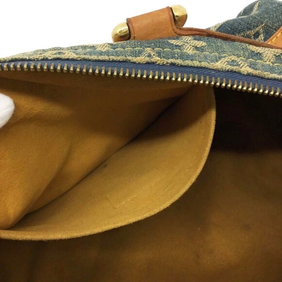 Authentic LOUIS VUITTON Monogram Denim Neo Speedy 30 Blue Handbag Shoulder Bag - Picture 13 of 16